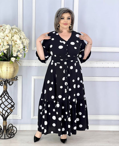 👗 【S-5XL】 Nowa modna sukienka, elegancka i prosta, w klasycznym stylu 3633827