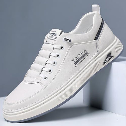 【39-44】2025 Męskie oddychające skórzane buty biznesowe casual