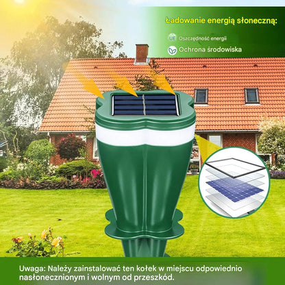 Produkt w promocji - 50% zniżki ☘️ Wodoodporny odstraszacz zwierząt zasilany energią słoneczną