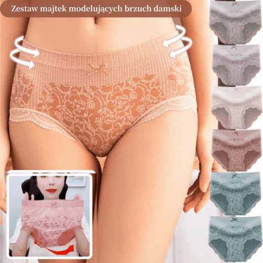 🔥【Kup 4, a 4 otrzymasz gratis】🔥Damska antybakteryjna, pochłaniająca wilgoć bielizna z wysokim stanem 3686329