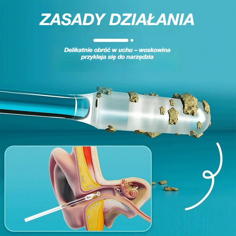 🔥 -50% ZNIŻKI 🔥 👂 Skuteczne Usuwanie Woskowiny | Nowy Specjalny Czyścik do Uszu