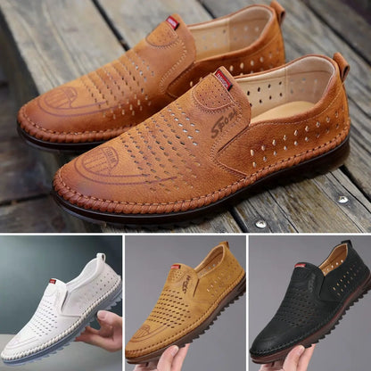 【39-44】Ręcznie robione męskie skórzane buty 2026 | Styl casualowy do noszenia na zewnątrz