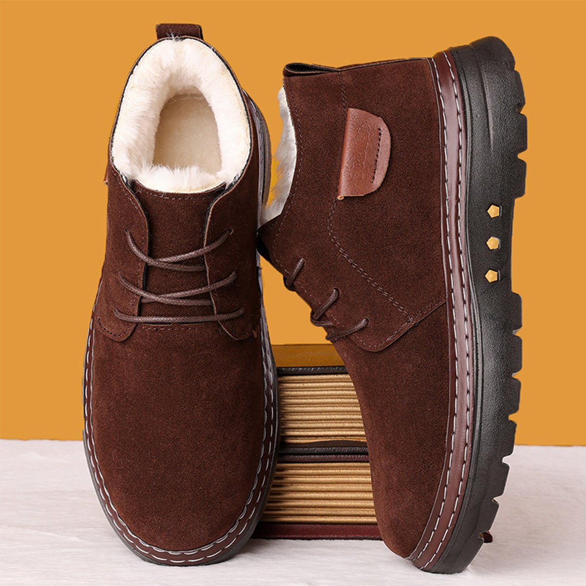 🥾Limitowana oferta: 41% TANIEJ✨【38-46】Nowe zimowe buty męskie, gruby aksamit, ciepłe i ocieplane3834377