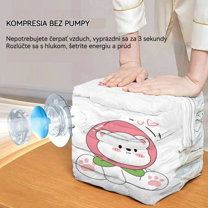 ✨🗃️ 5 kusov za iba 27 € 💨 Veľká kompresovateľná vákuová taška: nevyžaduje pumpu, tesná, ideálne šetrí miesto v dome aj v kufri ✈️