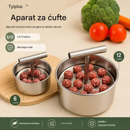 🤩🍖Aparat za mesne okruglice od nehrđajućeg čelika, praktični kuhinjski pribor - idealan za mesne i riblje okruglice