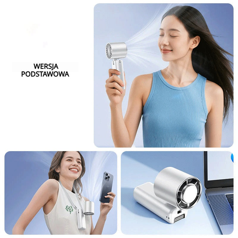 🌞Letnia promocja🔥Przenośny, ręczny i składany, cichy wentylator