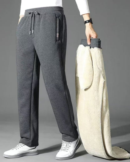 👖 【Kup 1, a 1 dostaniesz gratis】【M-5XL】 Zimowe męskie zimowe spodnie z owczej wełny 2024, zagęszczone, na co dzień, ciepłe, ciepłe spodnie dresowe--3828822