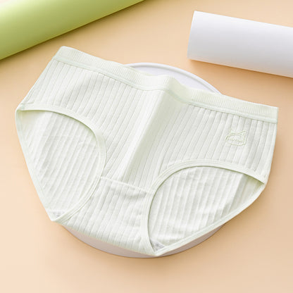 (7 kusov) Pohodlné a jednoduché antibakteriálne dámske nohavičky s vysokým pásom