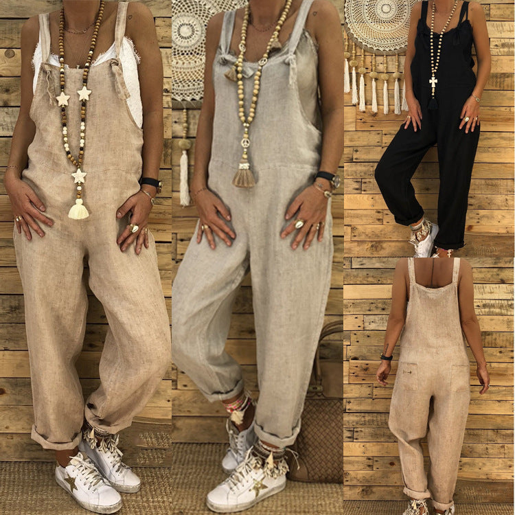 💖👖[Gorąca wyprzedaż] 🌸 [S-5XL] 2025 nowe modne luźne duże kombinezony jednoczęściowe spodnie jeansowe