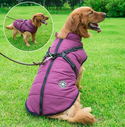 🐱🐶【S-5XL】❄️ Topla podstavljena jakna za pse i mačke — vodoodbojna, s reflektirajućim elementima i ugrađenim pojasom