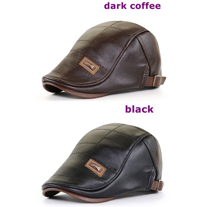 🧢🔥🧢 Limitovaná nabídka 50% sleva【Kup jeden, druhý dostaneš zdarma】💥 Pánský kožený baret ve vintage univerzálním stylu