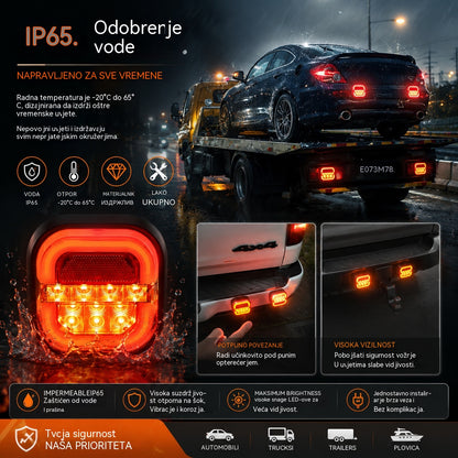 ⏰ Akcija traje ograničeno vrijeme 🚦【Univerzalna 12V/24V】🚦 LED svjetla za automobilsku prikolicu — plaćanje pouzećem dostupno