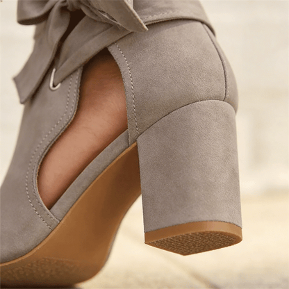 👠 Sandały na grubym obcasie zasznurowane | Nowość 2026 | Z odkrytymi palcami | Rozmiary 36-42