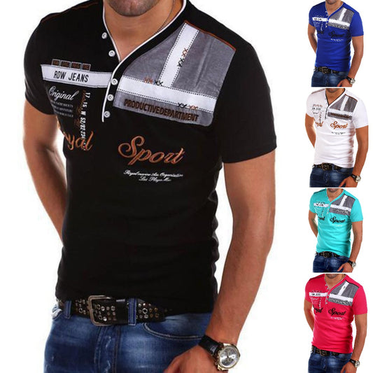 lekka koszulka męska v krótki rękaw, nowość lato 2025, rozmiary S-4XL 3917758