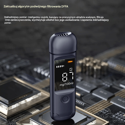 🍷 Wysokoprecyzyjny przenośny alkomat – Sprawdź poziom przed jazdą
