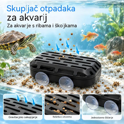 🐢 Sakupljač otpada za akvarij i kornjače · Gravitacijsko sakupljanje · Dvije vakuumske čašice · Jednostavno čišćenje!
