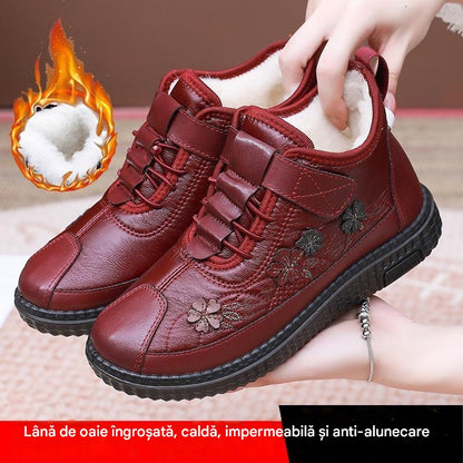 😍【35-41】2024 Buty dla mamy Miękka podeszwa Antypoślizgowa Plus Aksamitne ciepłe, zagęszczone śniegowce-3855481