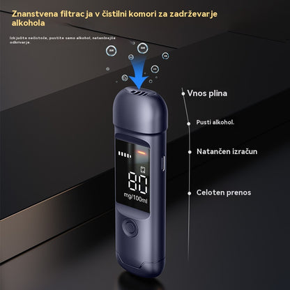 【50% OFF】🍷 Prenosni natančen tester alkohola – preizkusite se pred vožnjo