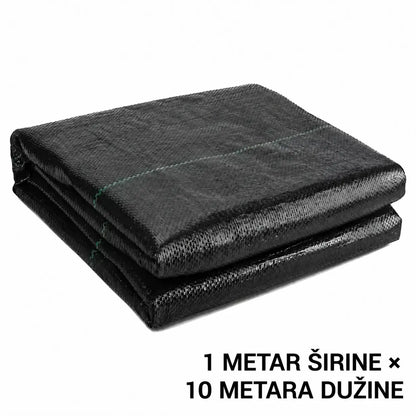 🌿【1 m x 10 m】Izdržljiva crna tkanina protiv korova – propusna za vodu i zrak, s UV zaštitom. Idealna za vrt, staklenik, cvjetnjake i šljunčane staze. ✨