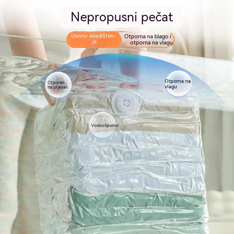 ✨🗃️ 5 artikala za 27 eura 💨 Velika, stlačiva vakuumska vrećica za pohranu: nije potrebna pumpa, nepropusna je i idealna za uštedu prostora u koferima i kod kuće ✈️