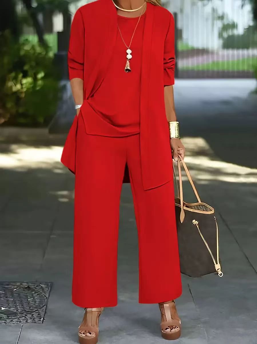 🧥【S-5XL】Elegantná dámska trojdielna súprava voľného strihu🍂