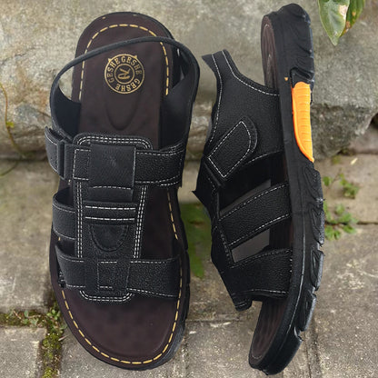 🔥👟 (50% POPUSTA)【Veličina 38 ~ 44】 Ručno izrađene mekane kožne neklizajuće sandale za plažu za muškarce