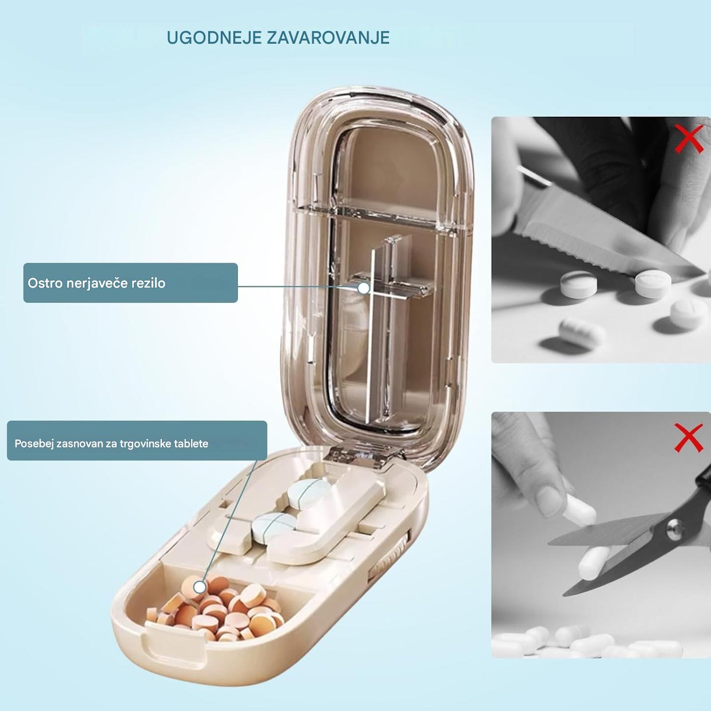 💊【Kupite 1, dobite 1 gratis!】🧰 Prenosna, zaprta, vlagoodporna večnamenska škatlica za tablete