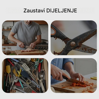🍖Uklonjive kuhinjske škare, pogodne za perad i kosti.