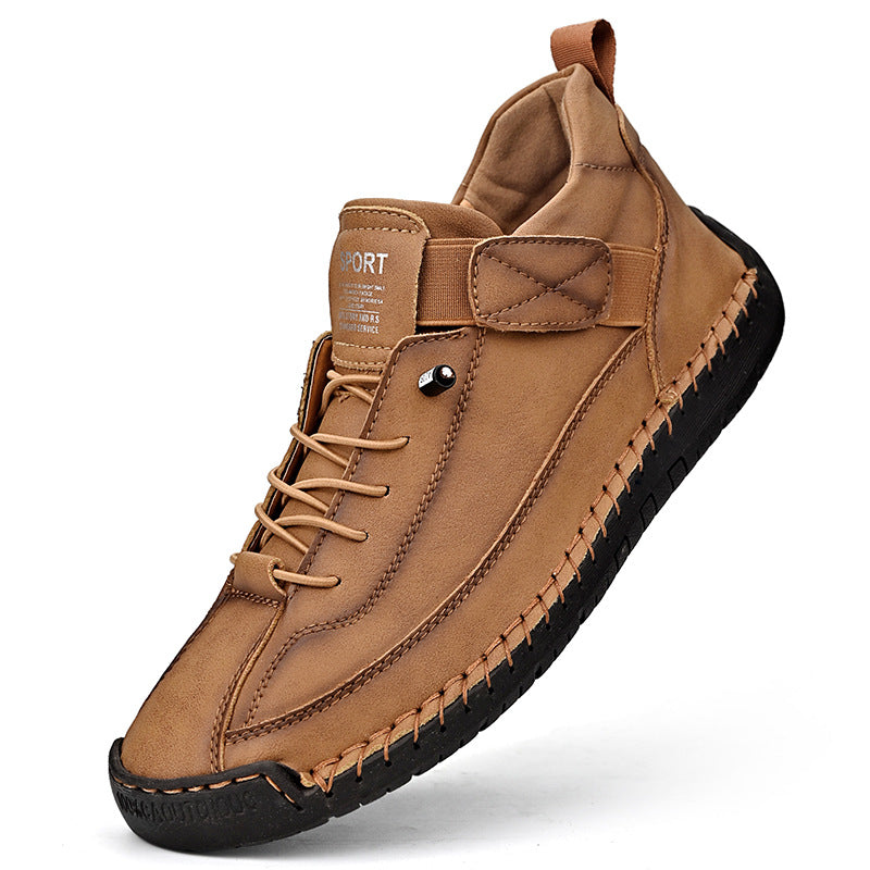 【30% OFF】【38-48】Casual obuwie męskie na co dzień, robocze, outdoorowe, szyte buty-3865760