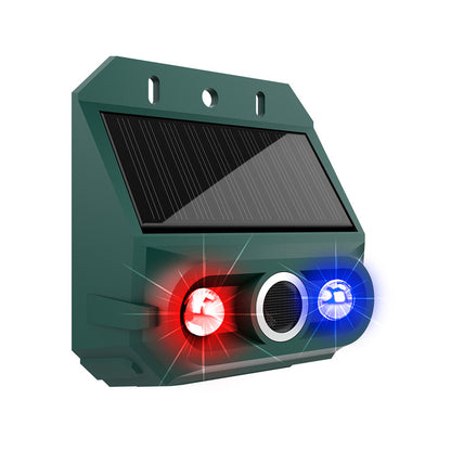 🔥Repelente solar ultrasónico para animales para exteriores: puede ahuyentar pájaros y animales.