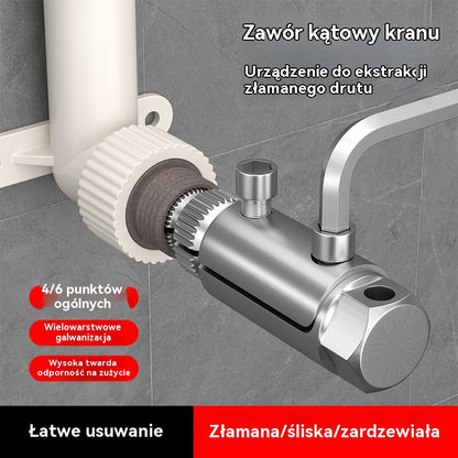 🔥【Kup 1, a 1 dostaniesz gratis】Wyciągacz zerwanego gwintu do kranu kątowego, kran uniwersalny