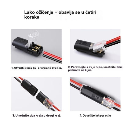 🥳 50% popusta! ⏰ 【1000 komada na zalihi】Priključak za žicu bez skidanja izolacije, s kopčom za zaključavanje, sigurnim zatvaranjem i protukliznom površinom ⚡️