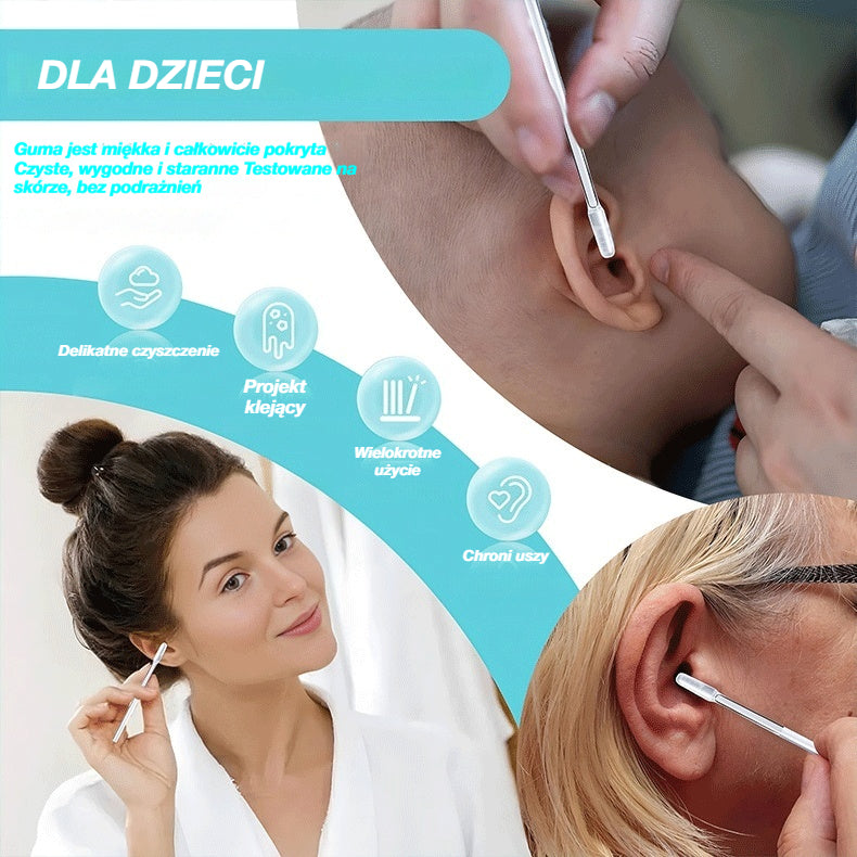 🔥 -50% ZNIŻKI 🔥 👂 Skuteczne Usuwanie Woskowiny | Nowy Specjalny Czyścik do Uszu