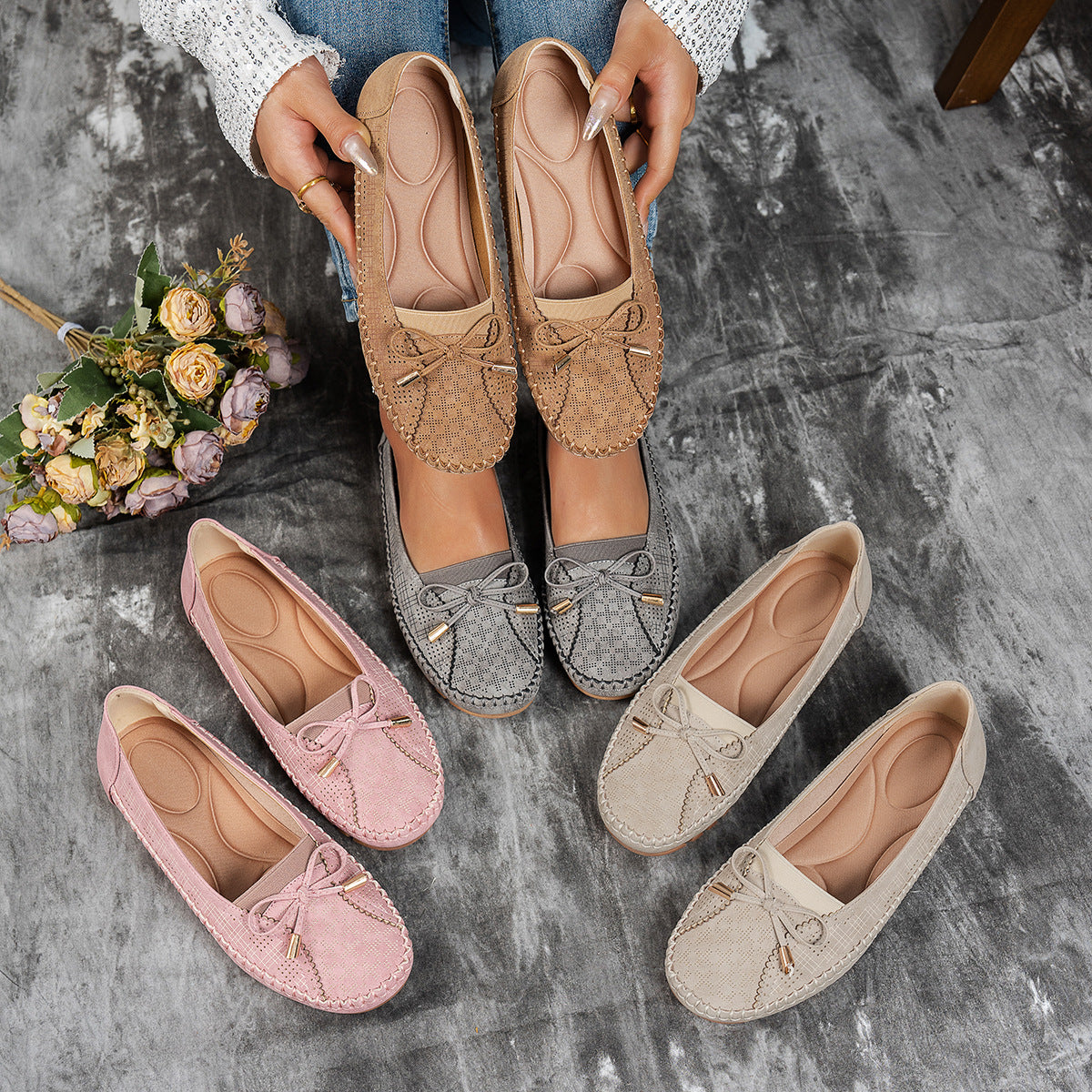 🔥 Damskie buty ortopedyczne (rozmiary 36–43), wykonane z prawdziwej skóry, lekkie, antypoślizgowe, oddychające i wygodne.