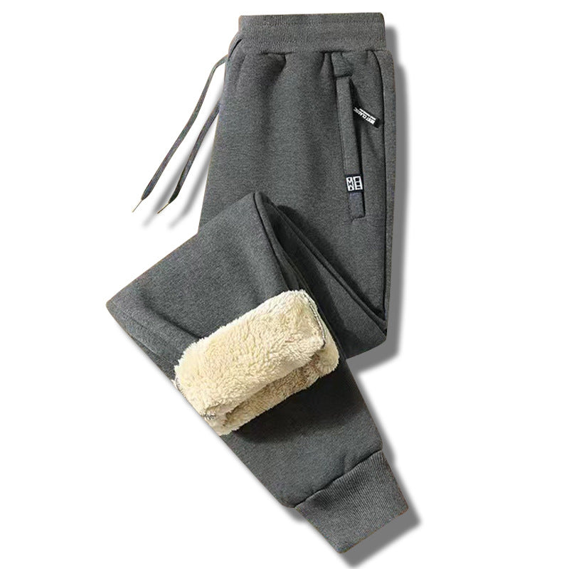 👖 【Kup 1, a 1 dostaniesz gratis】【M-5XL】 Zimowe męskie zimowe spodnie z owczej wełny 2024, zagęszczone, na co dzień, ciepłe, ciepłe spodnie dresowe--3828822