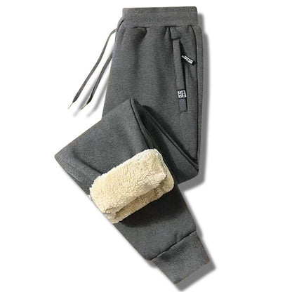 👖 【Kup 1, a 1 dostaniesz gratis】【M-5XL】 Zimowe męskie zimowe spodnie z owczej wełny 2024, zagęszczone, na co dzień, ciepłe, ciepłe spodnie dresowe--3828822