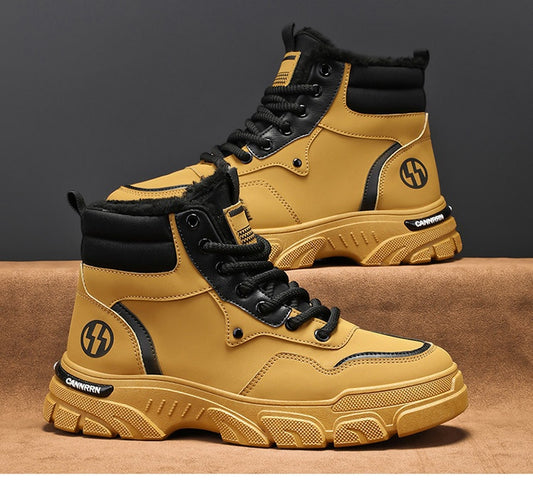 🔥🔥【39-44】Stil nou pentru toamnă și iarnă, cizme versatile pentru bărbați, cu talpă groasă, antiderapante 3779095