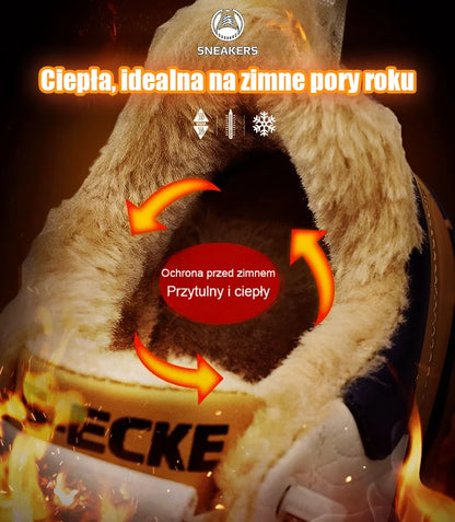 ✨👟【39-44】Nowe męskie buty sportowe na zimę, wysokiej jakości skóra naturalna i aksamit, aby utrzymać ciepło 3841087