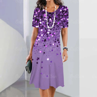 👗[Nowości letnie 42% taniej] 🔥 [S-5XL] Elegancka sukienka retro z okrągłym dekoltem