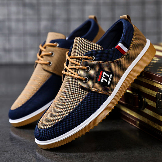 🔥HOT SALE🔥【39-44】 2024 Casual oddychające buty z płótna dla mężczyzn 3634461