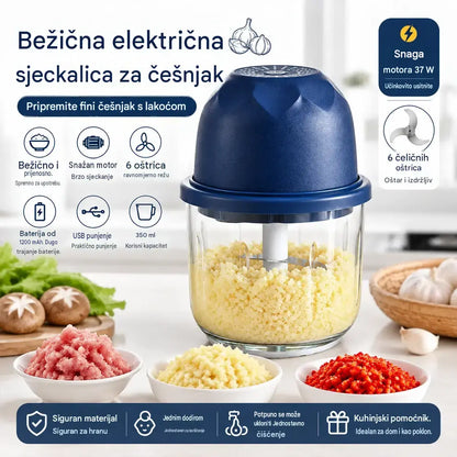 Bežični učinkoviti električni mini sjeckalica za hranu