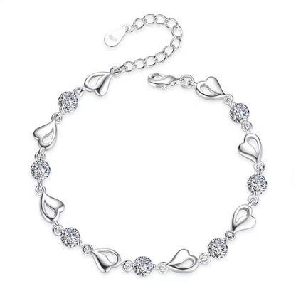 ✨✨【Kup 1, a 1 otrzymasz gratis】💎Serce oceanu 925 srebro bransoletka