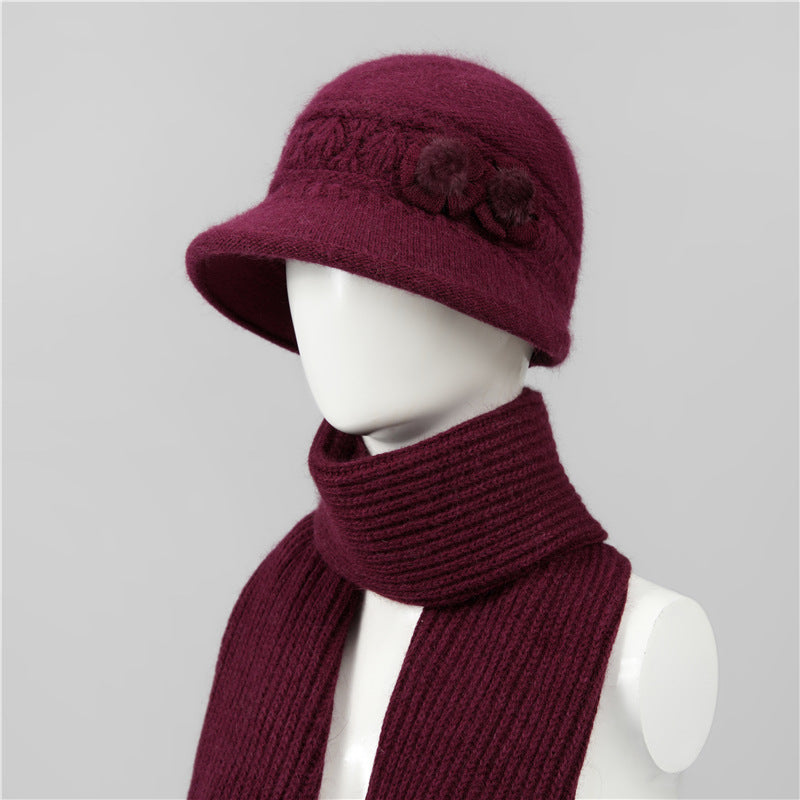 🧶Kapa + šal🧶 Topel zimski spremljevalec: topla pletena volnena kapa