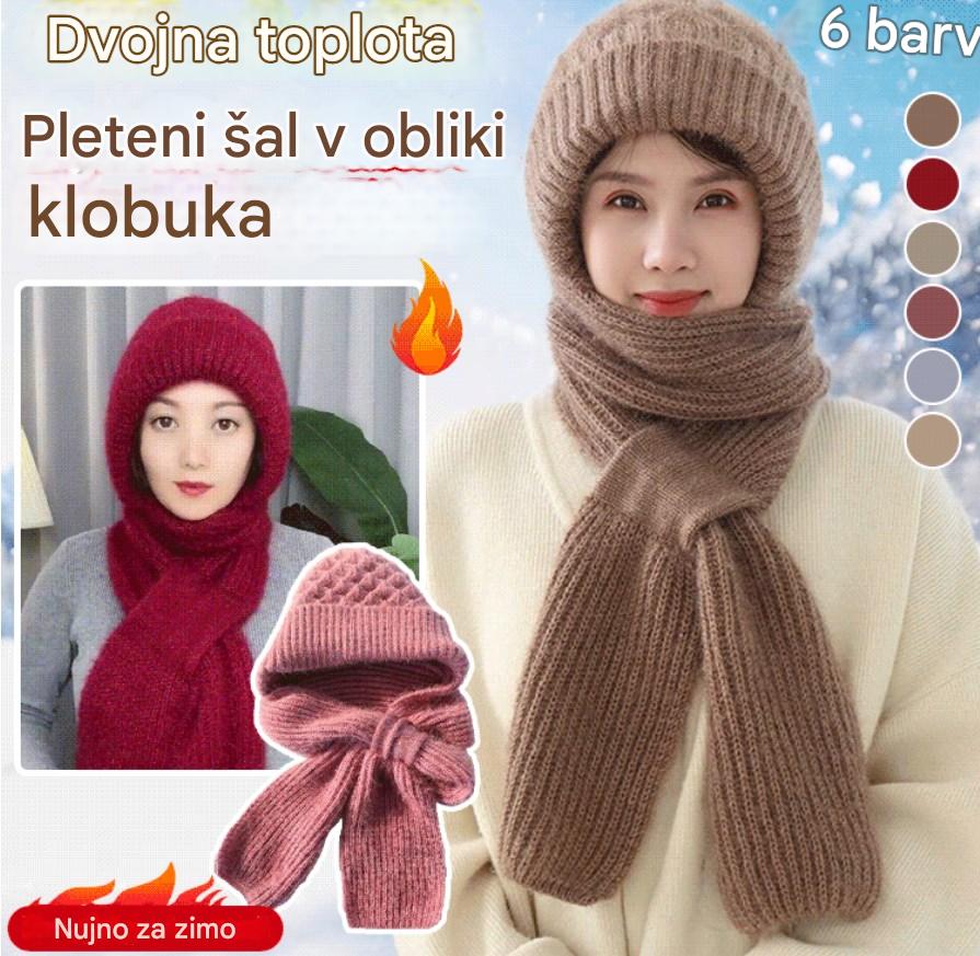 🔥【kupi eno in dobi eno brezplačno】Predpražnik in žametna, topla, celostna kapuca in šal z zaščito za ušesa