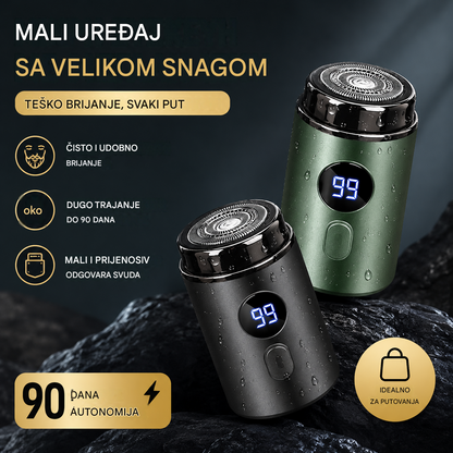 🔥Vrhunska ponuda: 50% POPUSTA🔥Moćan mini električni brijač za muškarce s digitalnim zaslonom