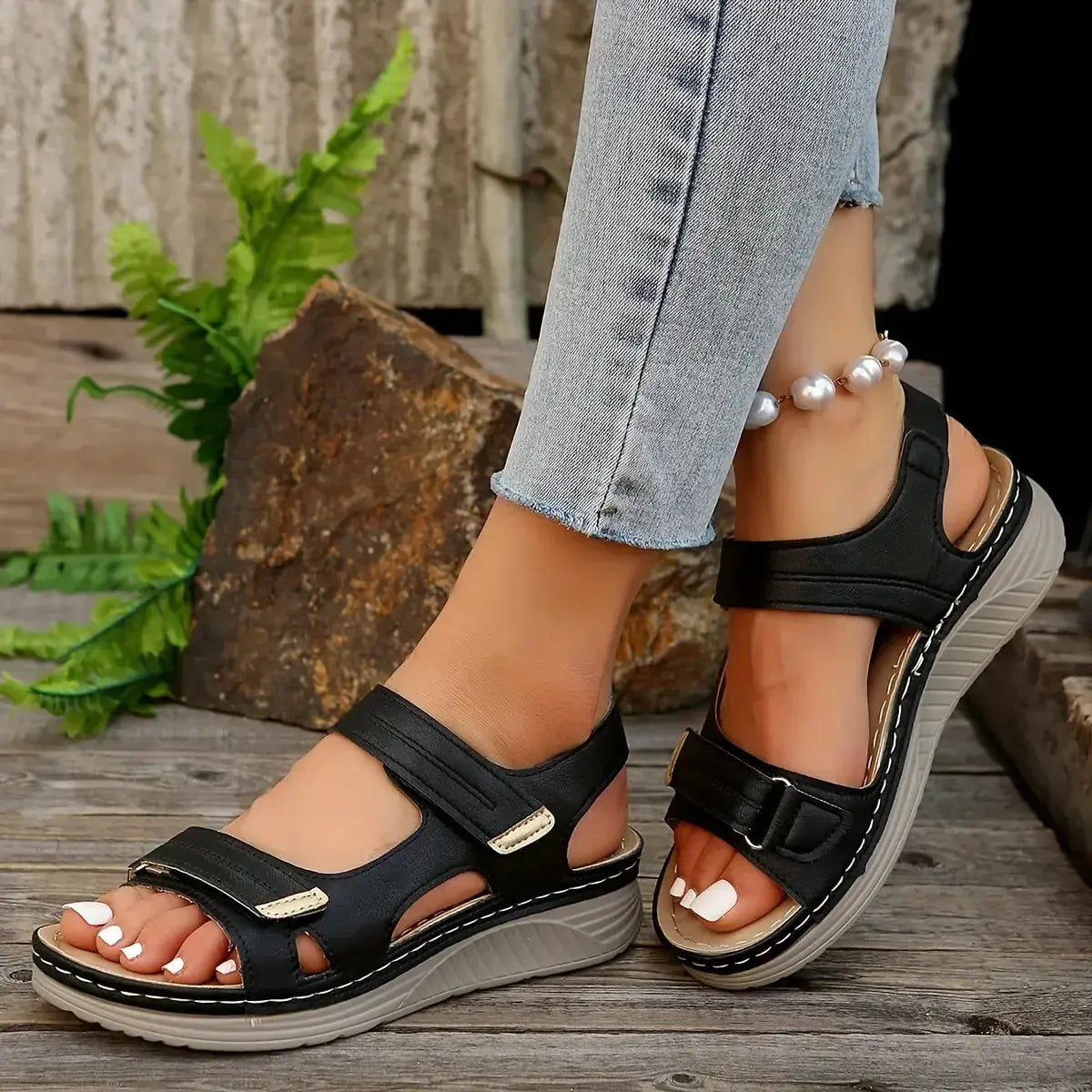 👍👡Udobne i elegantne ženske sandale na platformu s otvorenim prstima