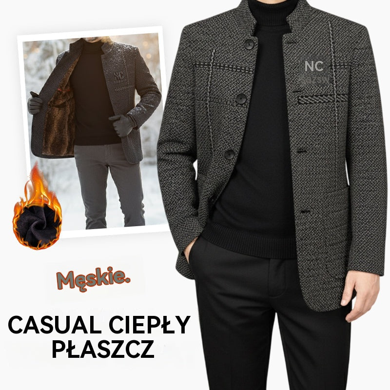 🧥 ZNIŻKA 50%! 🔥 Męski zimowy płaszcz o kroju 3D – gruby i wiatroodporny, idealny do zimnej pogody na zewnątrz ❄️✨【40–90 kg】