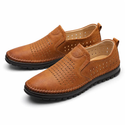 【39-44】Ręcznie robione męskie skórzane buty 2026 | Styl casualowy do noszenia na zewnątrz