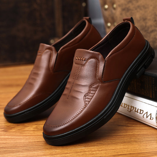 👞【Nowość Wiosna/Lato】[38-44] 2025 Męskie buty przeciwpoślizgowe skóra naturalna nowy styl modowy-3927185