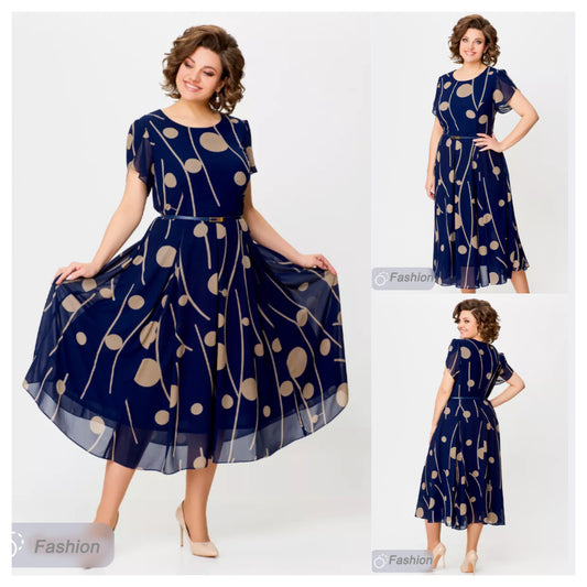 👗💥【S-5XL】Nowa modna sukienka, klasyczny krój, elegancka i prosta 3640558